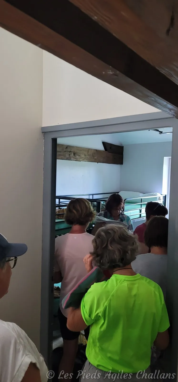 Arrivée et installation dans les chambres
